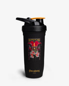 Black shaker bottle with 'The Lord of the Rings' design on a white background