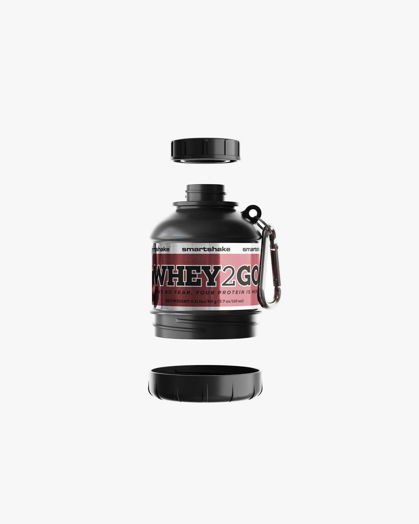  Smartshake Whey2Go Funnel Black Protein Powder Storage Container  50g – BPA Free Shaker Bottle Funnel for Whey Protein Powder + Protein Shakes  110ml, DC Comics Black Gifts for Men : Health
