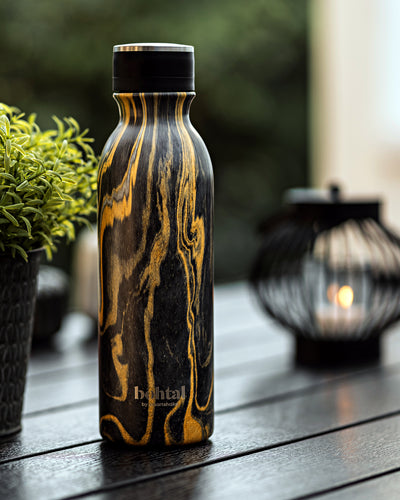 Bohtal Insulated Flask Black Marble